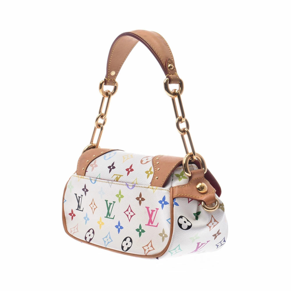 LOUIS VUITTON Multicolor Marilyn Blanc White Monogram Handbag - Picture 2 of 11